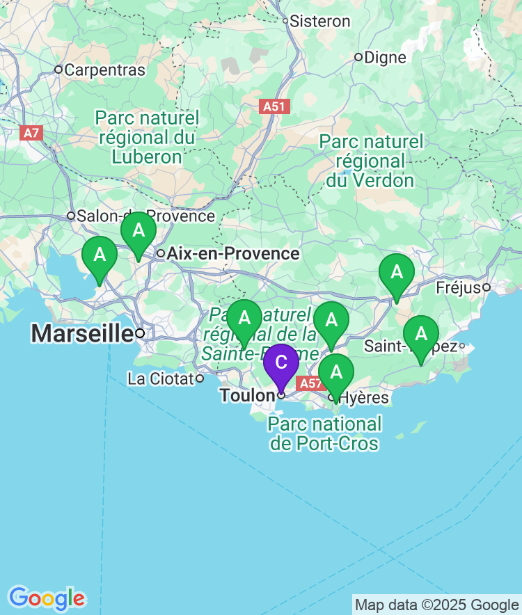 Toulon Available Airport Options